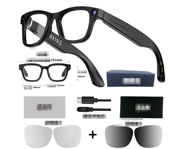 AI Camera Smart Glasses – HD Video, Voice Control & Translation