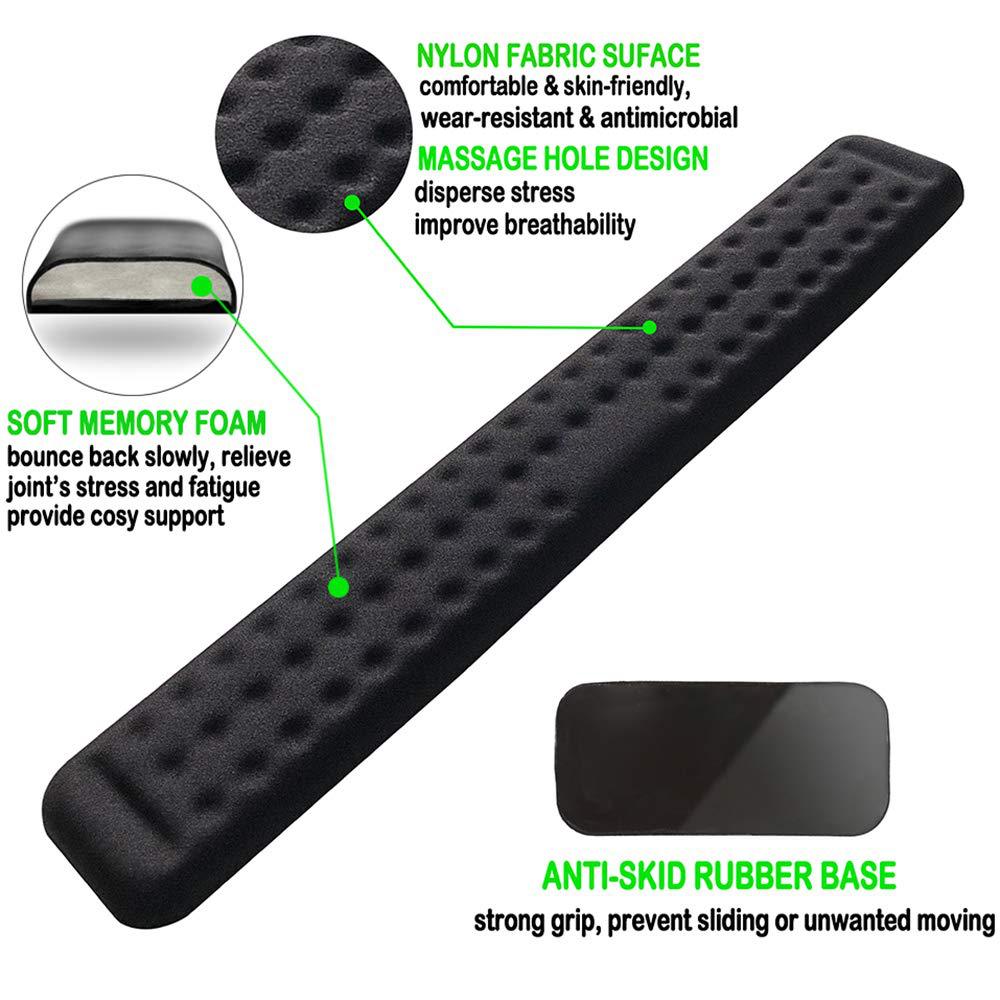 Ergonomic Keyboard & Mouse Wrist Rest – All-Day Comfort Support