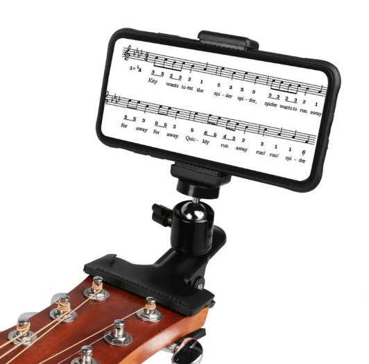 Phone Guitar Clip Stand – Hands-Free Mount for Musicians & Streamers