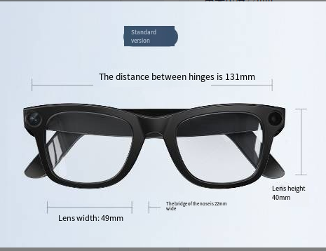 AI Camera Smart Glasses – HD Video, Voice Control & Translation