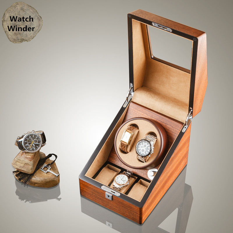 Wooden Watch Winder – Premium Zebra Wood Storage Box