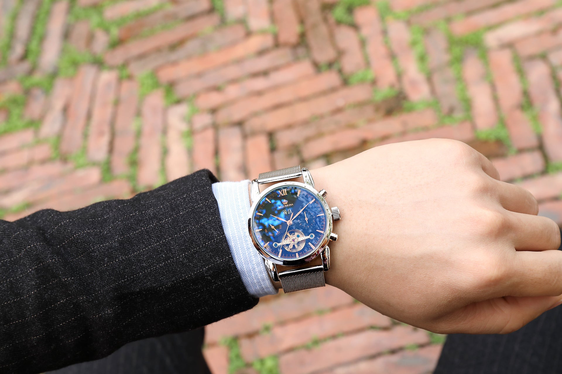 ORKINA Automatic Tourbillon Watch for Men – Luxury Mechanical Timepiece