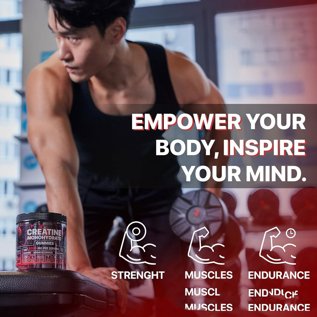 Muscle Boost Creatine Gummies – Energy, Recovery & Strength Support
