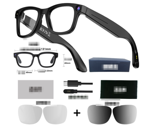 AI Camera Smart Glasses – HD Video, Voice Control & Translation