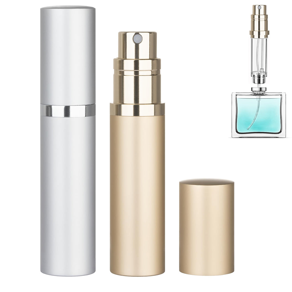 Refillable Travel Perfume Atomizer 2-Pack – Leak-Proof Mini Bottles