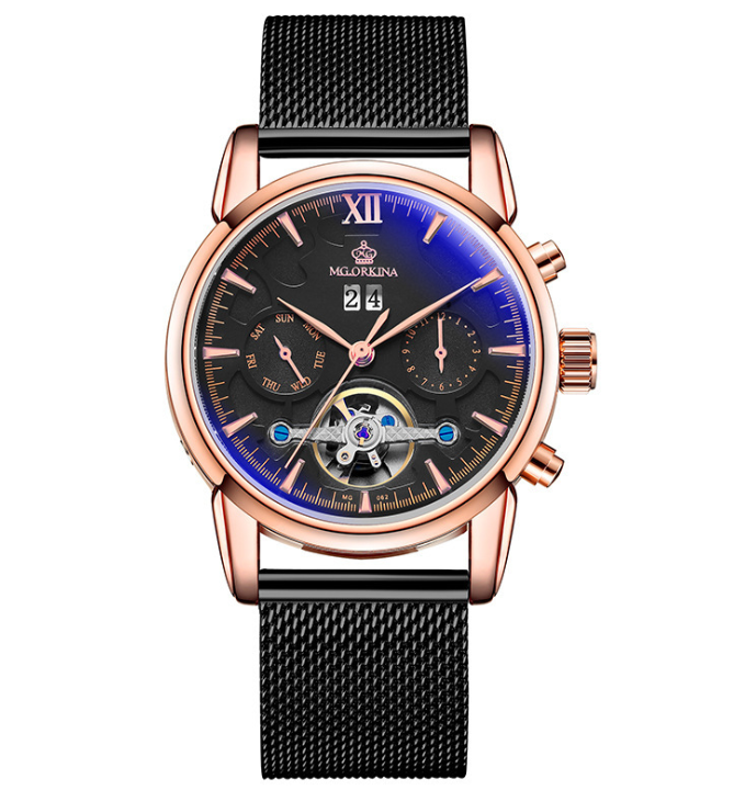 ORKINA Automatic Tourbillon Watch for Men – Luxury Mechanical Timepiece