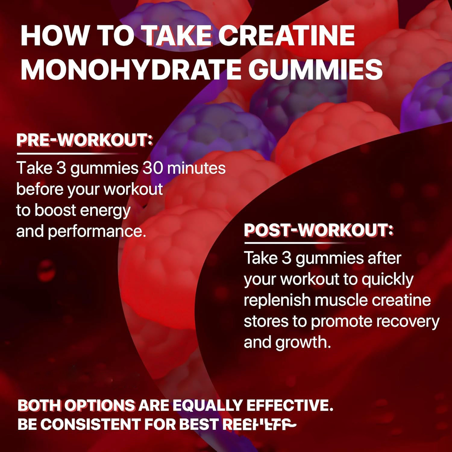 Muscle Boost Creatine Gummies – Energy, Recovery & Strength Support