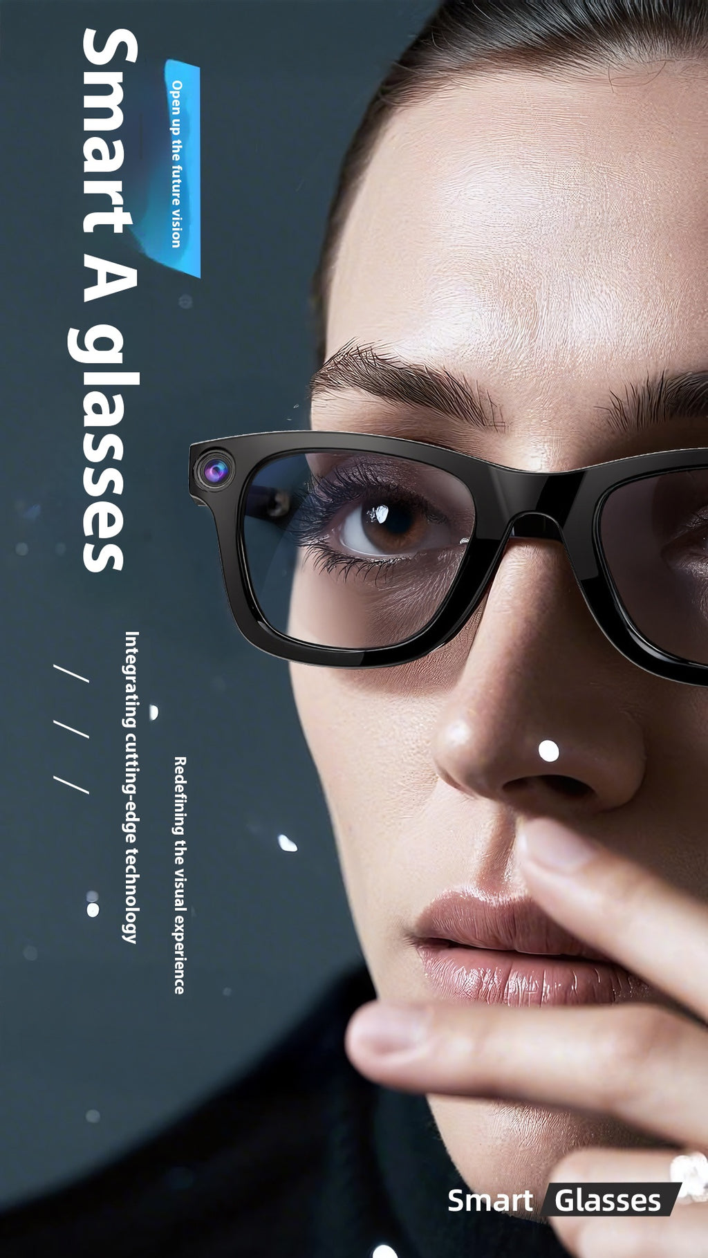 AI Camera Smart Glasses – HD Video, Voice Control & Translation