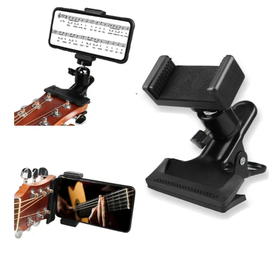 Phone Guitar Clip Stand – Hands-Free Mount for Musicians & Streamers