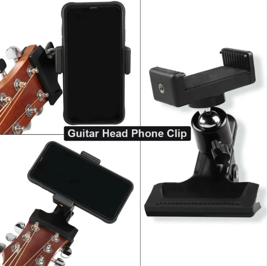 Phone Guitar Clip Stand – Hands-Free Mount for Musicians & Streamers