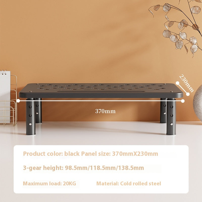 Retractable Desktop Monitor Riser – Adjustable Steel Stand