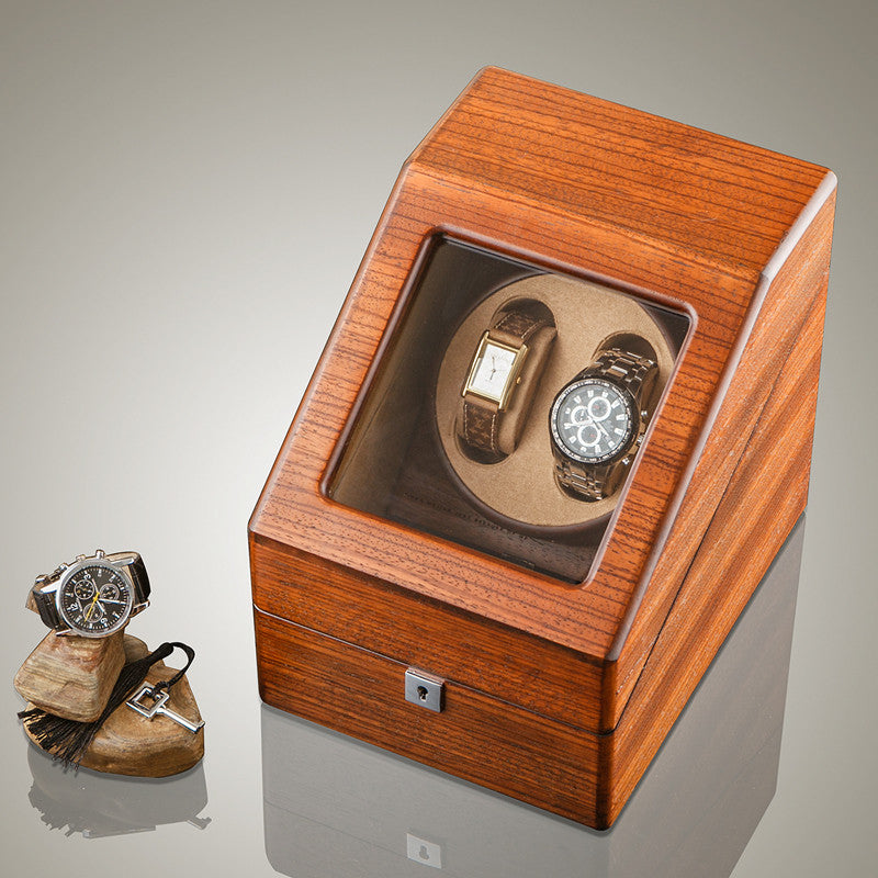 Wooden Watch Winder – Premium Zebra Wood Storage Box