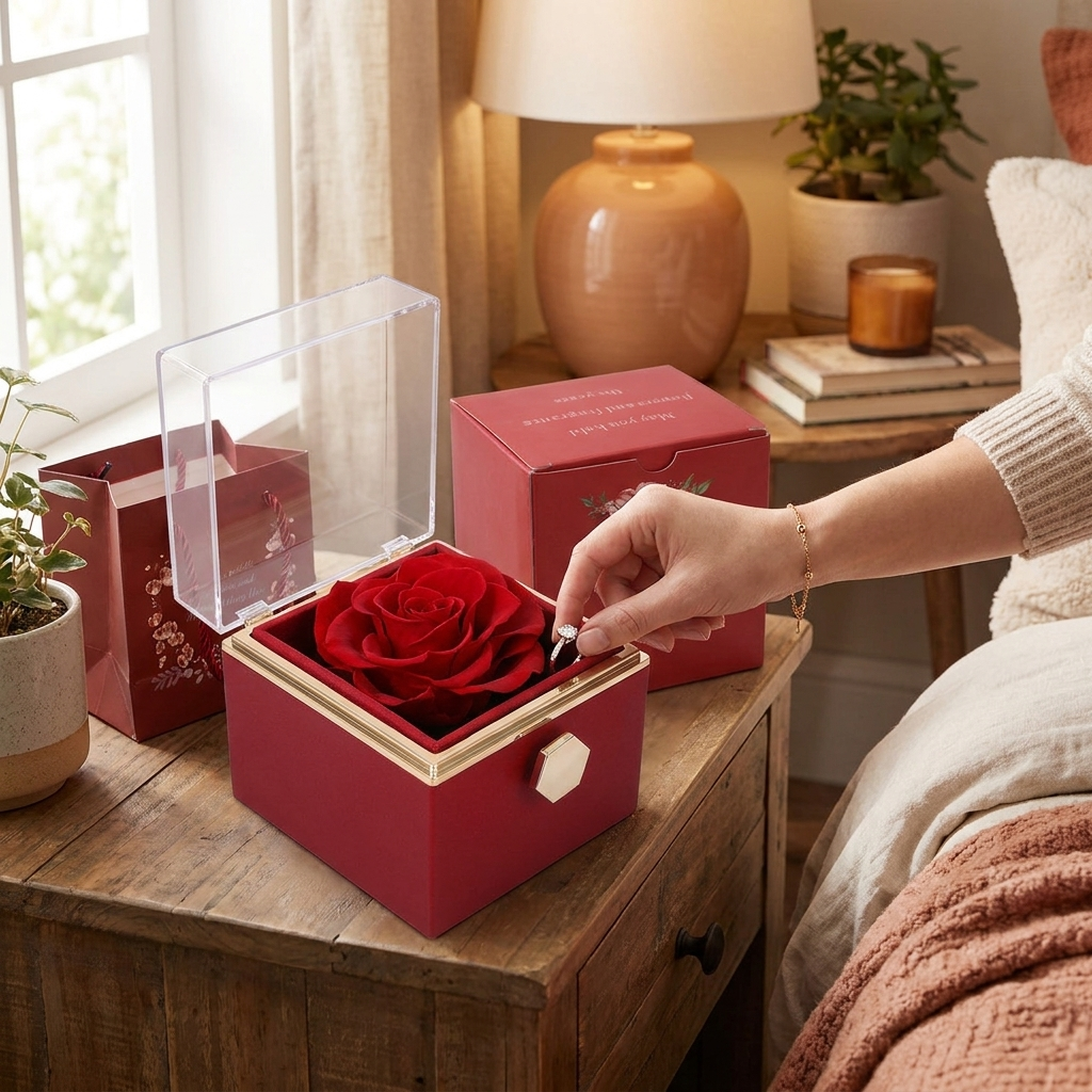 Rotating Jewelry Box in use - lifestyle photo