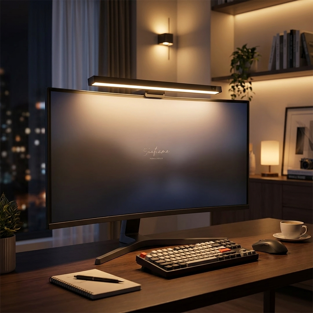 LED Monitor Reading Light in use - lifestyle photo