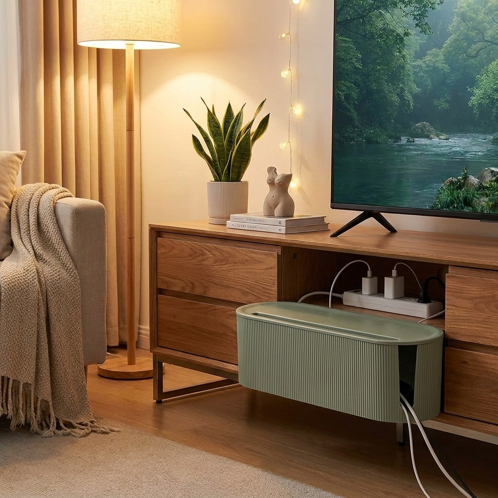 Cable Management Box in use - lifestyle photo