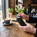 RFID Blocking Card Holder Wallet in use - lifestyle photo