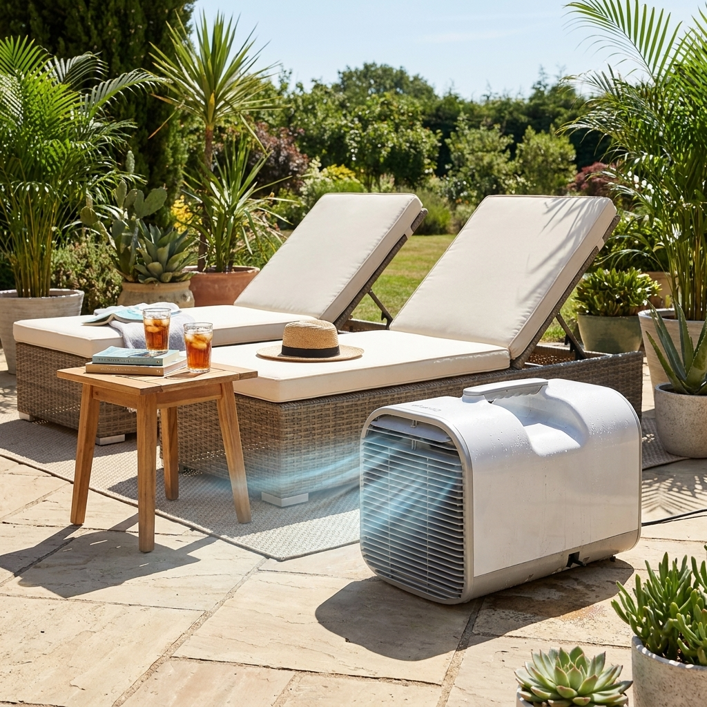 Portable Outdoor Air Conditioner in use - lifestyle photo